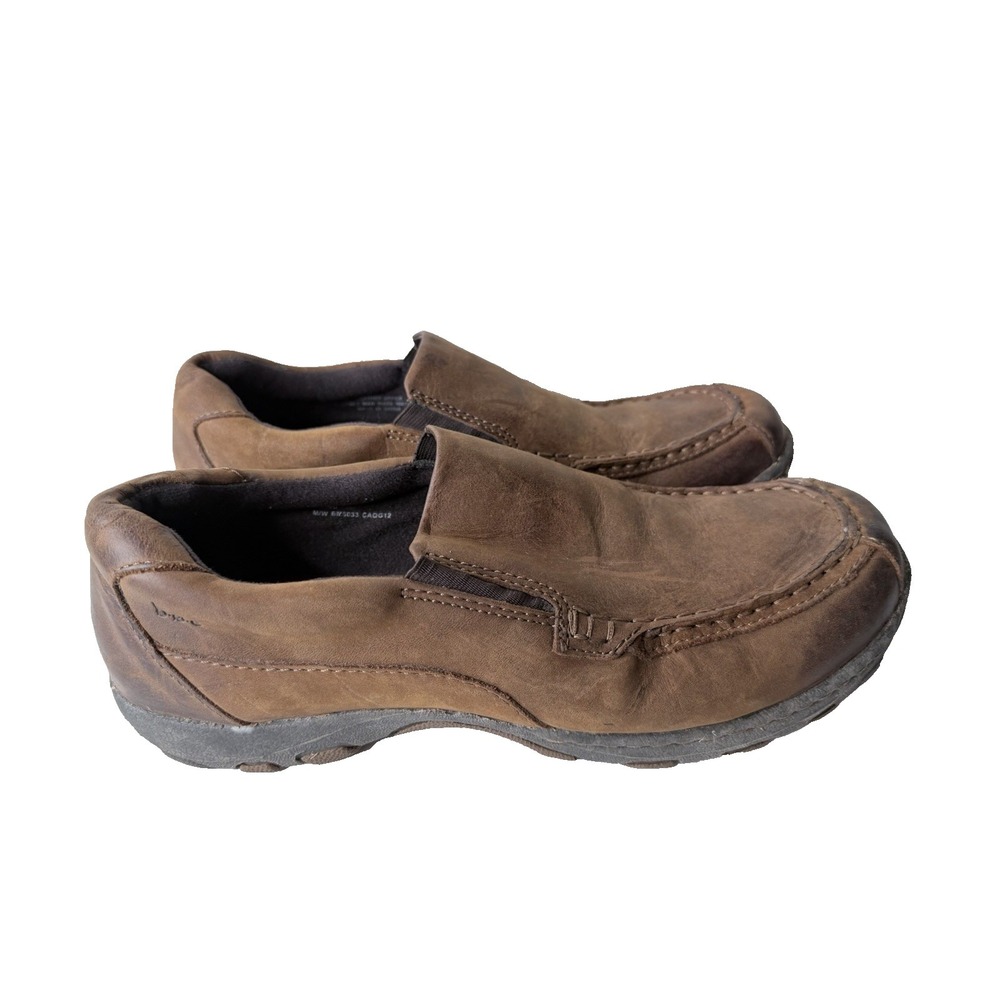 b.o.c Eric  Leather Loafers Mens Size‎ 11 Brown Slip On Moc Toe Casual Shoes